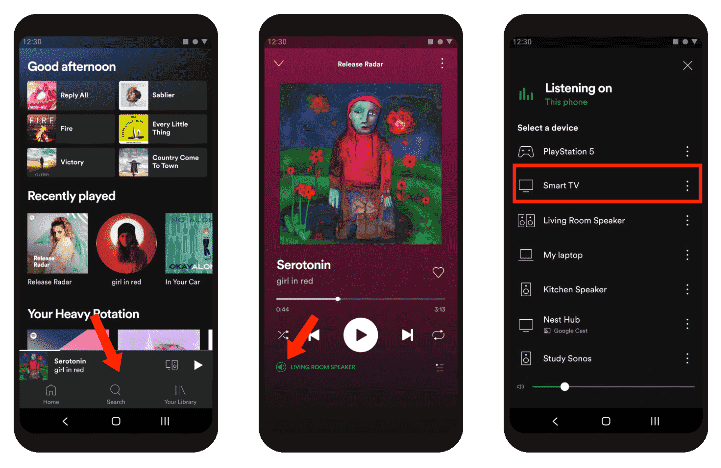 Spotify Connect em casa TV