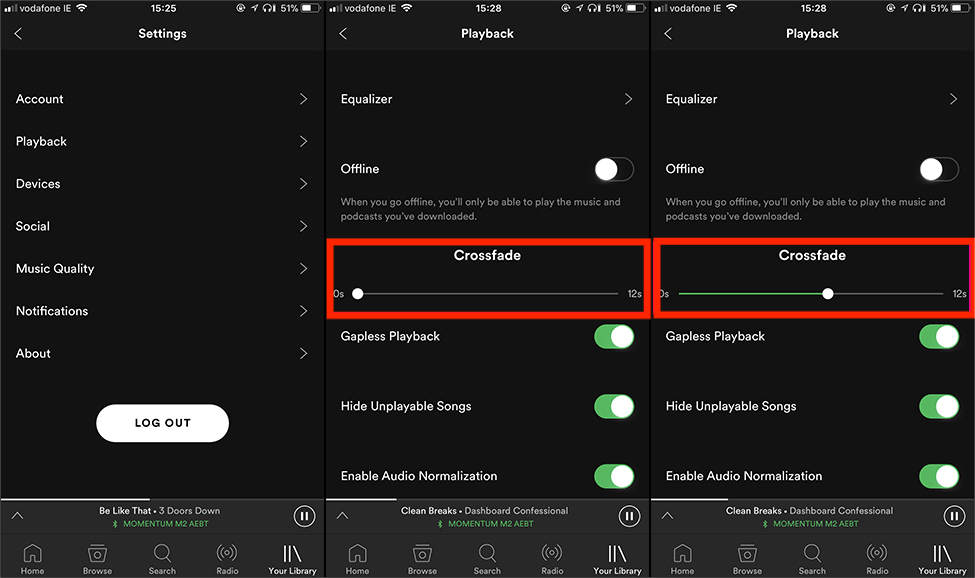 Crossfade Spotify Songs On Mobile