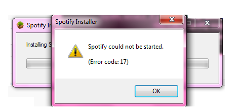 Spotify Error 17
