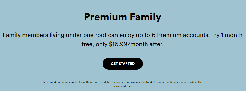 Spotify Family Plan