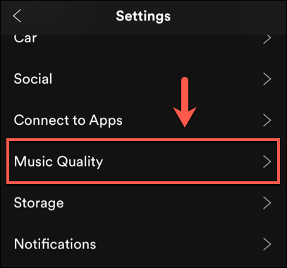 Set Up Spotify Bitrate on iPad or iPhone