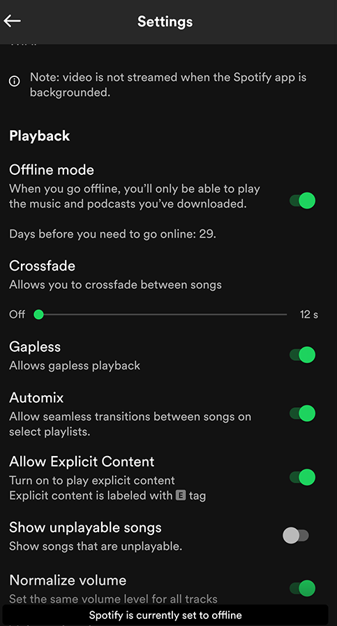 Ouça Spotify Offline com Premium no telefone