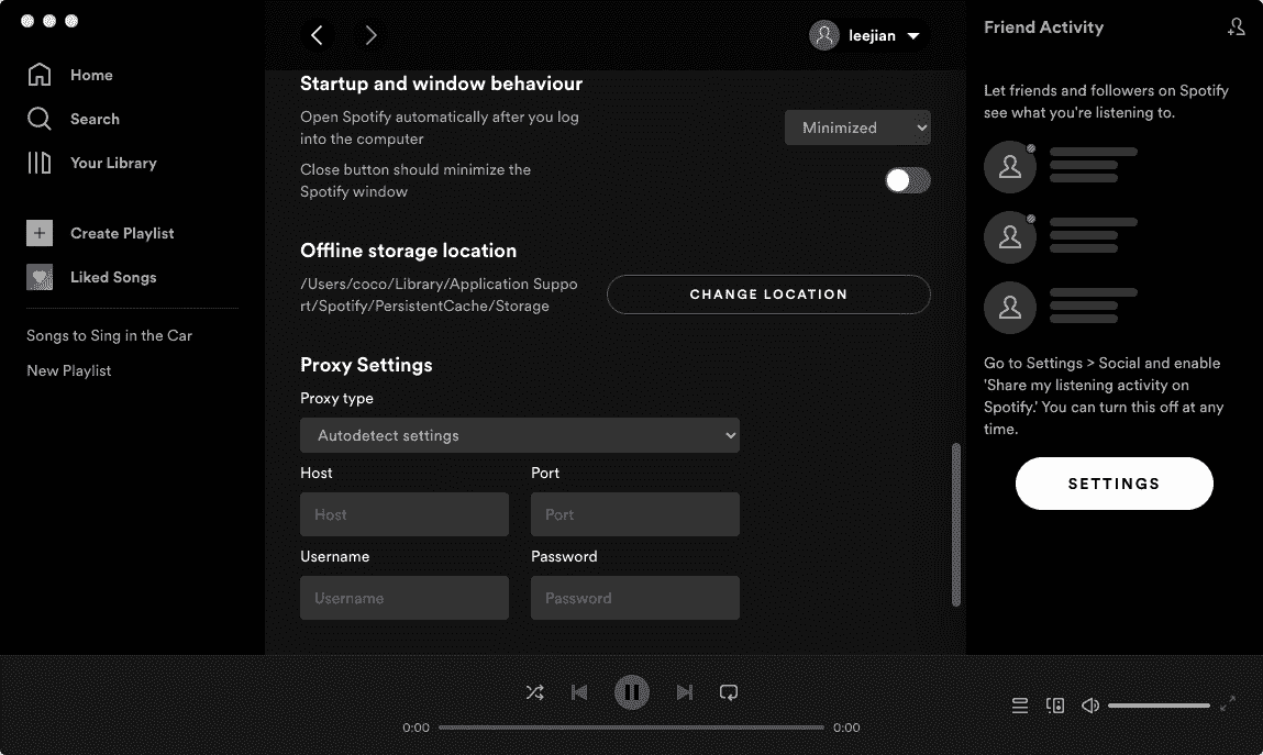 Archiviazione di brani offline