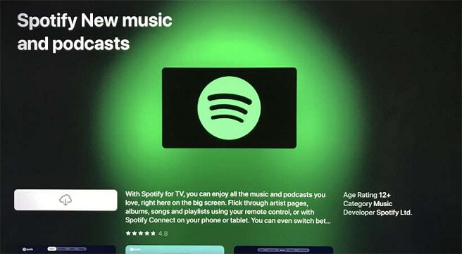 Pobierz Spotify na Apple TV