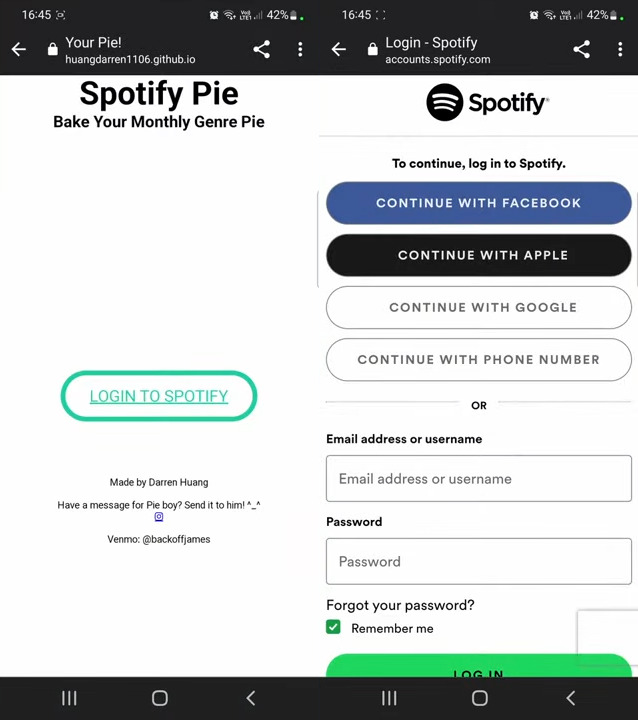 احصل على فطيرة Spotify الخاصة بك