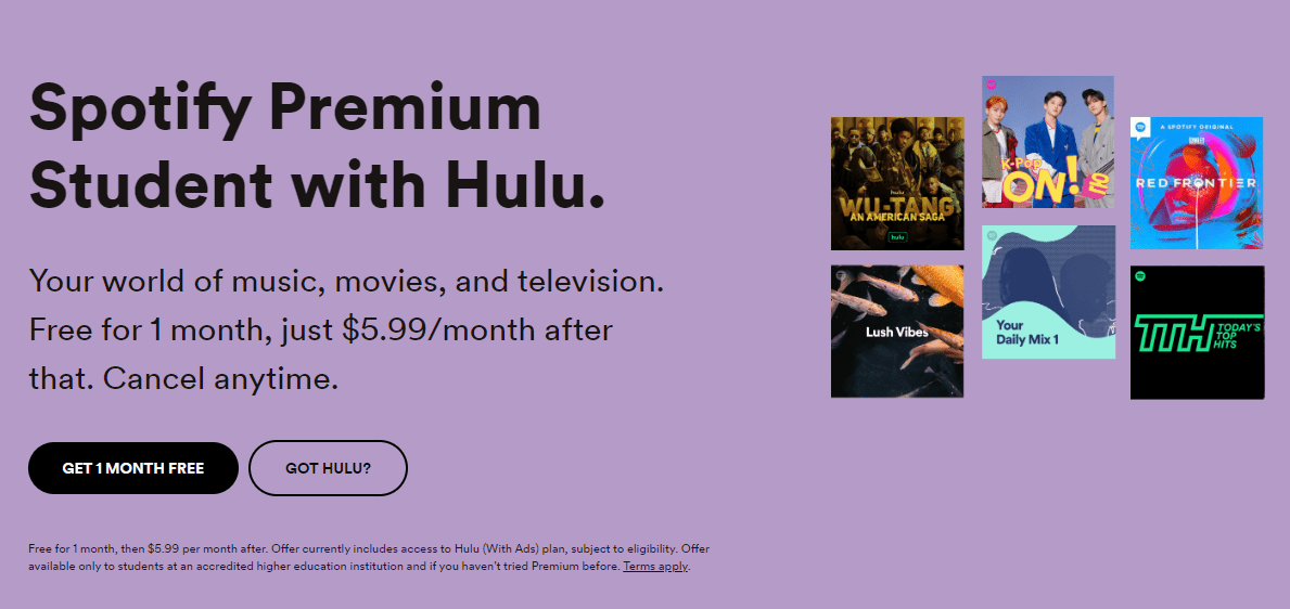 Spotify Student Discount