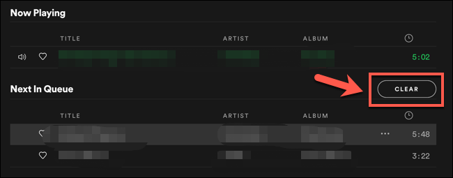 Spotify Clear Queue On Windows/Mac PC