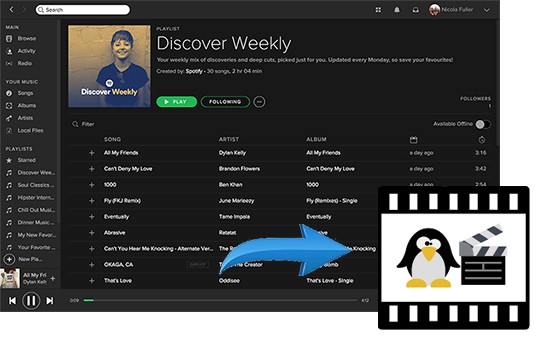 Aggiungi Spotify Music ad Avidemux per i video