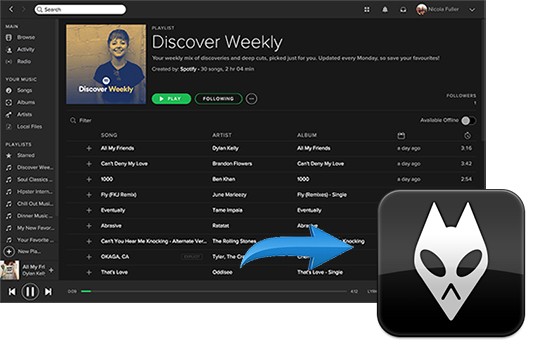 Utilice la grabadora de música Solutery para agregar música de Spotify a Foobar2000
