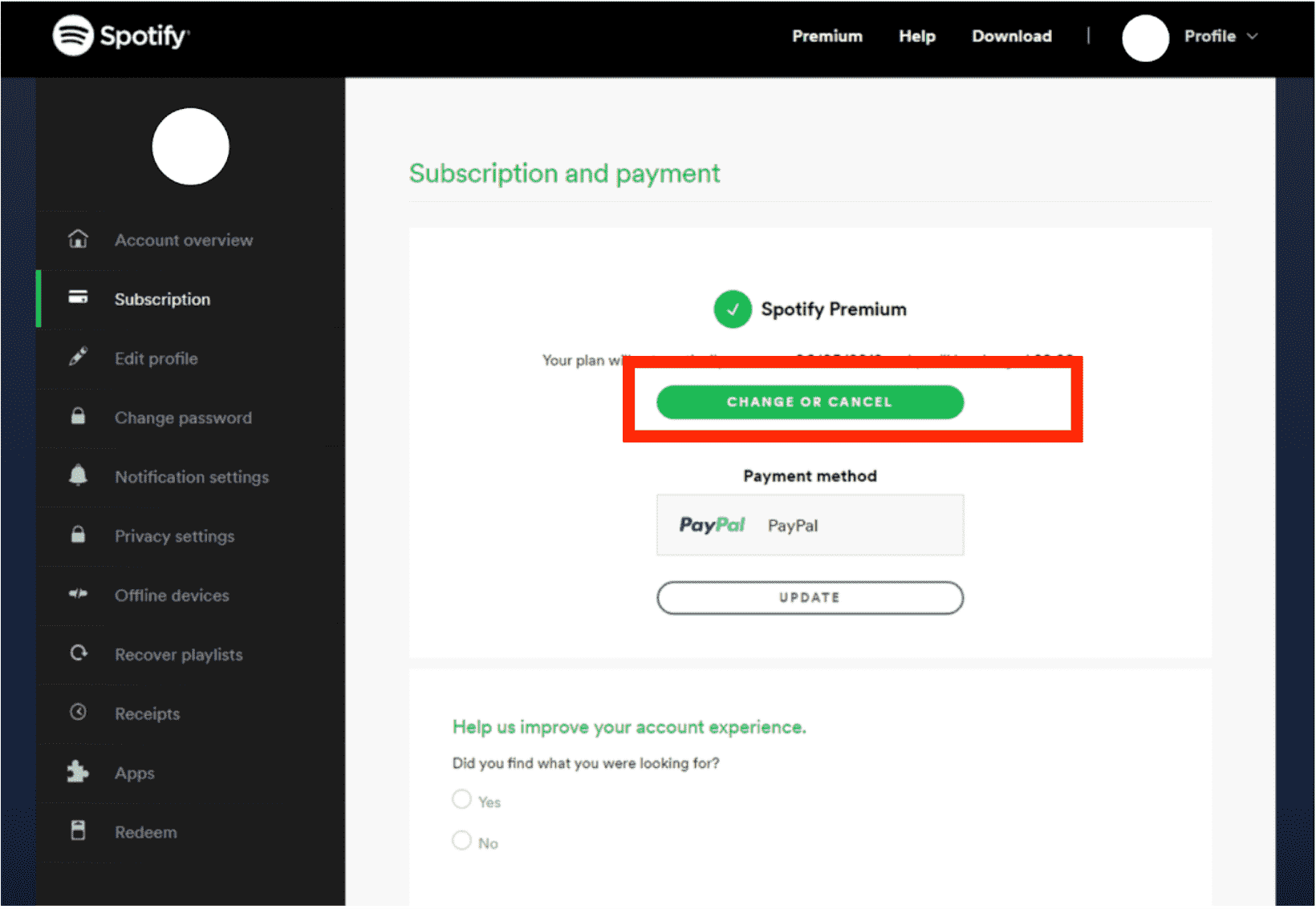 How To Cancel A Spotify Premium Subscription