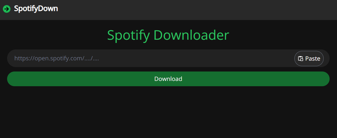 SpotifyDown Online Spotify Downloader
