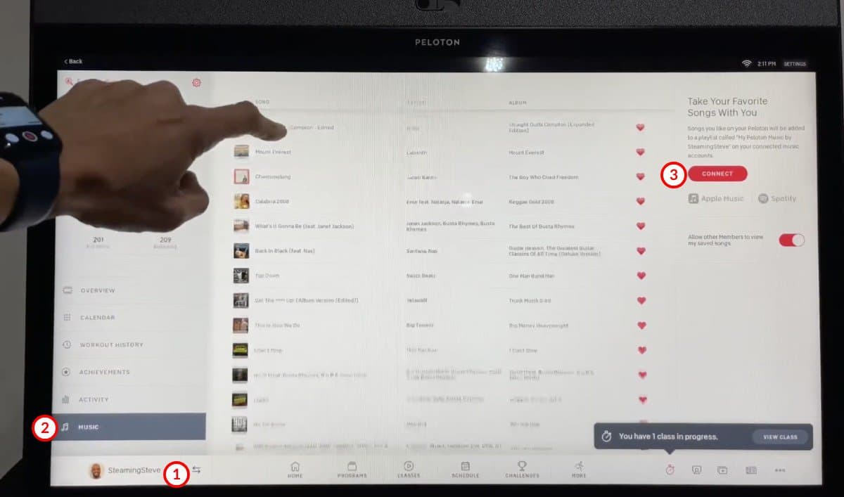 Connect Spotify To Peloton