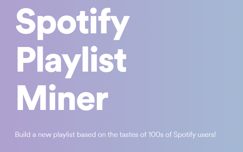 The Playlist Miner-Spotify Plugins