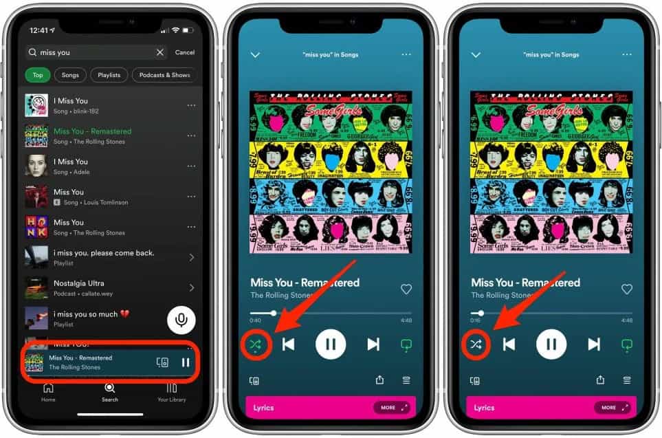 Spotify aleatório no iOS