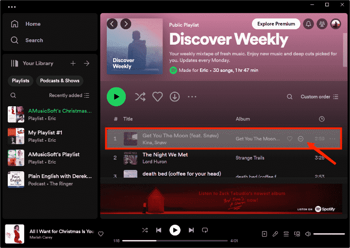 Débloquer un artiste sur Spotify