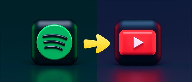 Загрузить музыкальный плейлист Spotify на YouTube