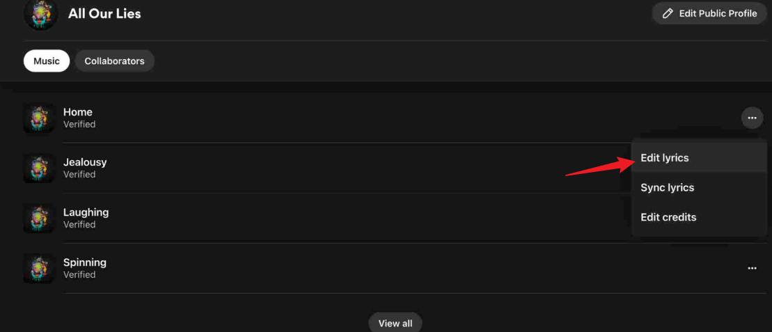 Add Lyrics To YouTube Music