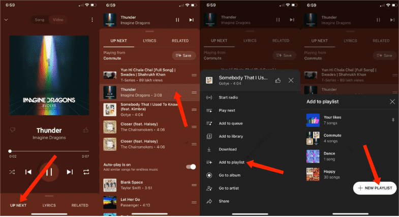Make YouTube Music Playlist
