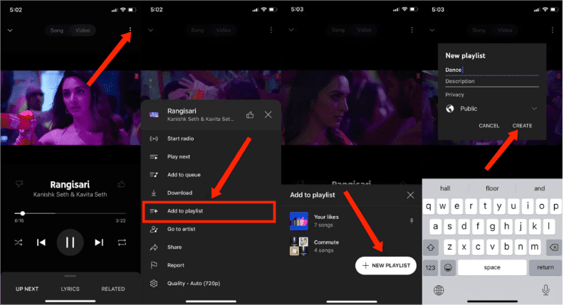 Create YouTube Music Playlist