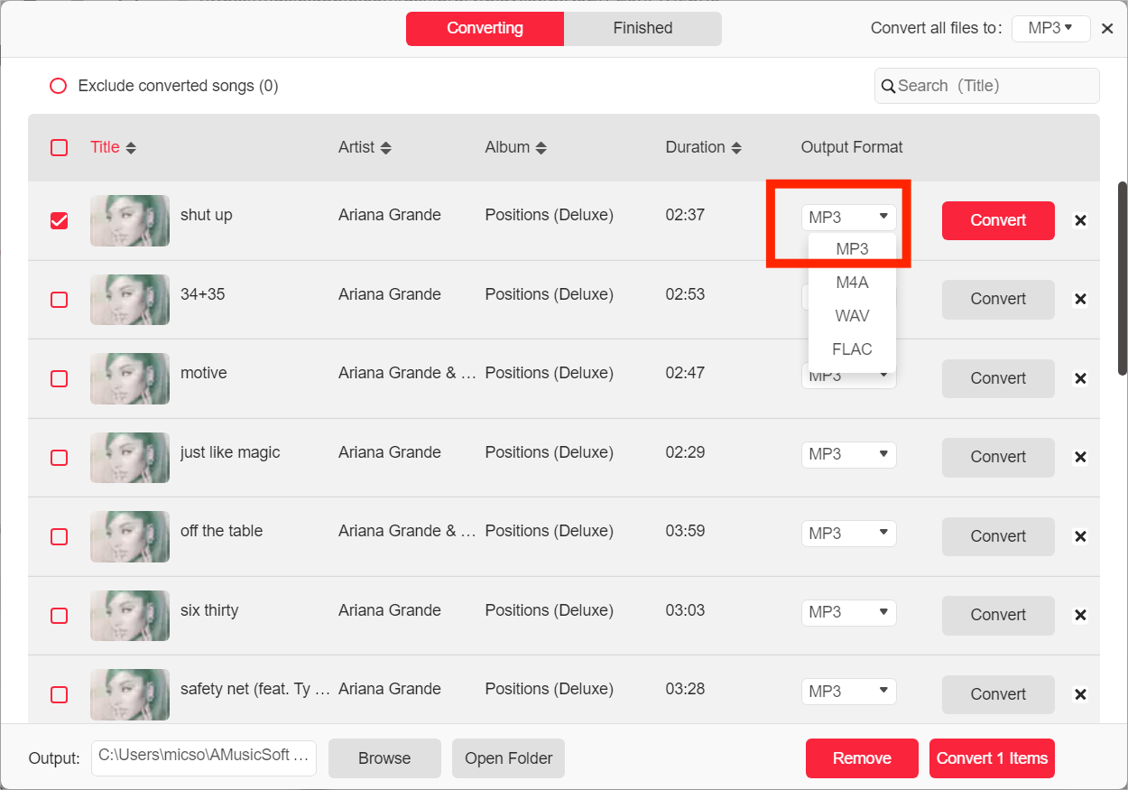 Customize Output Settings You Want