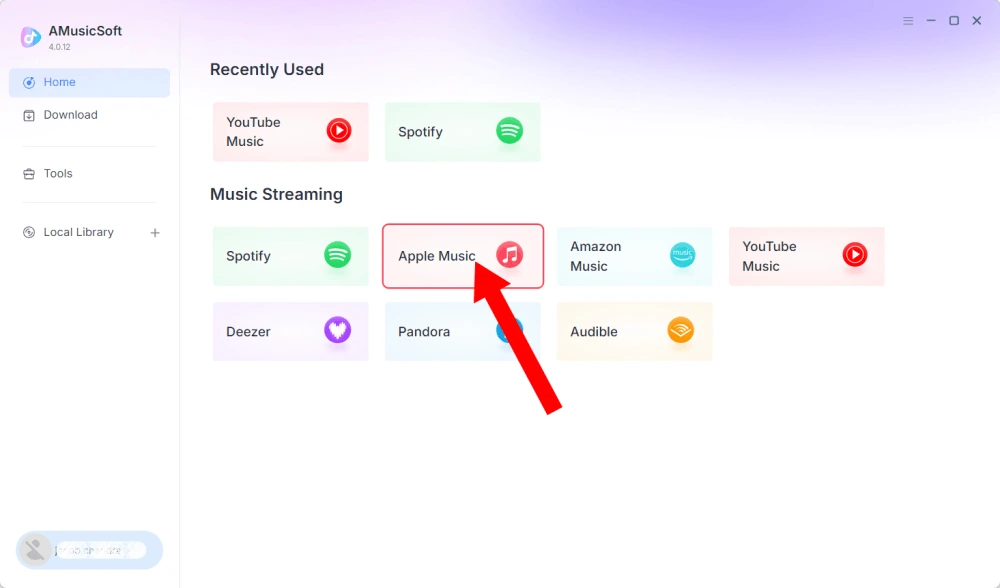 Выберите Apple Music