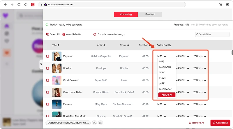  Customize Output Settings You Want
                            