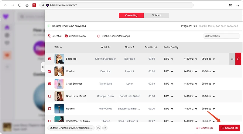 Start to Convert Pandora Music Songs to MP3
