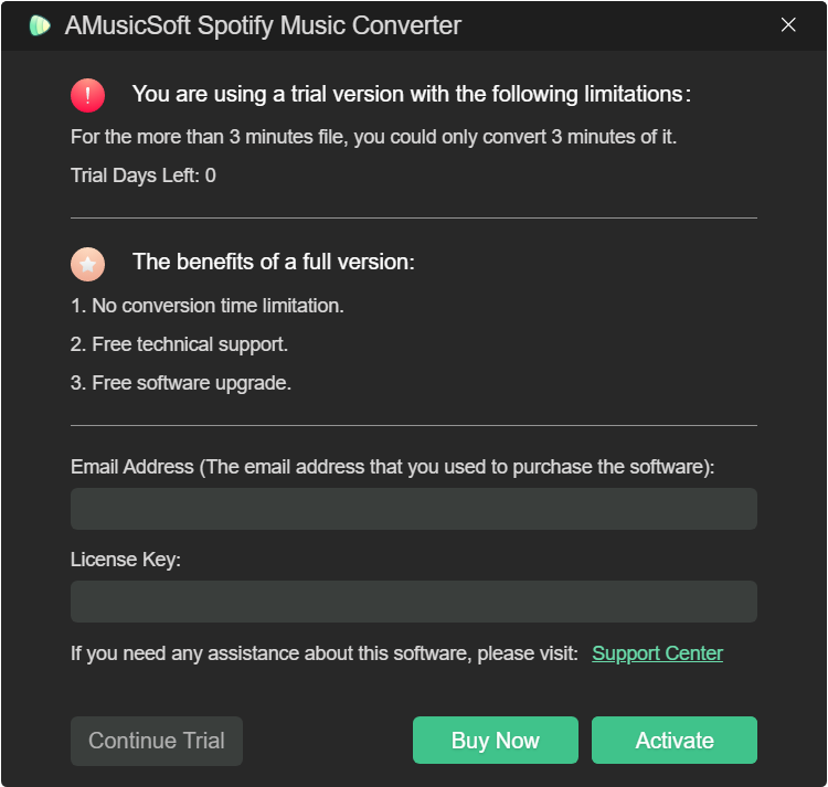 Acquista e registrati su AMusicSoft